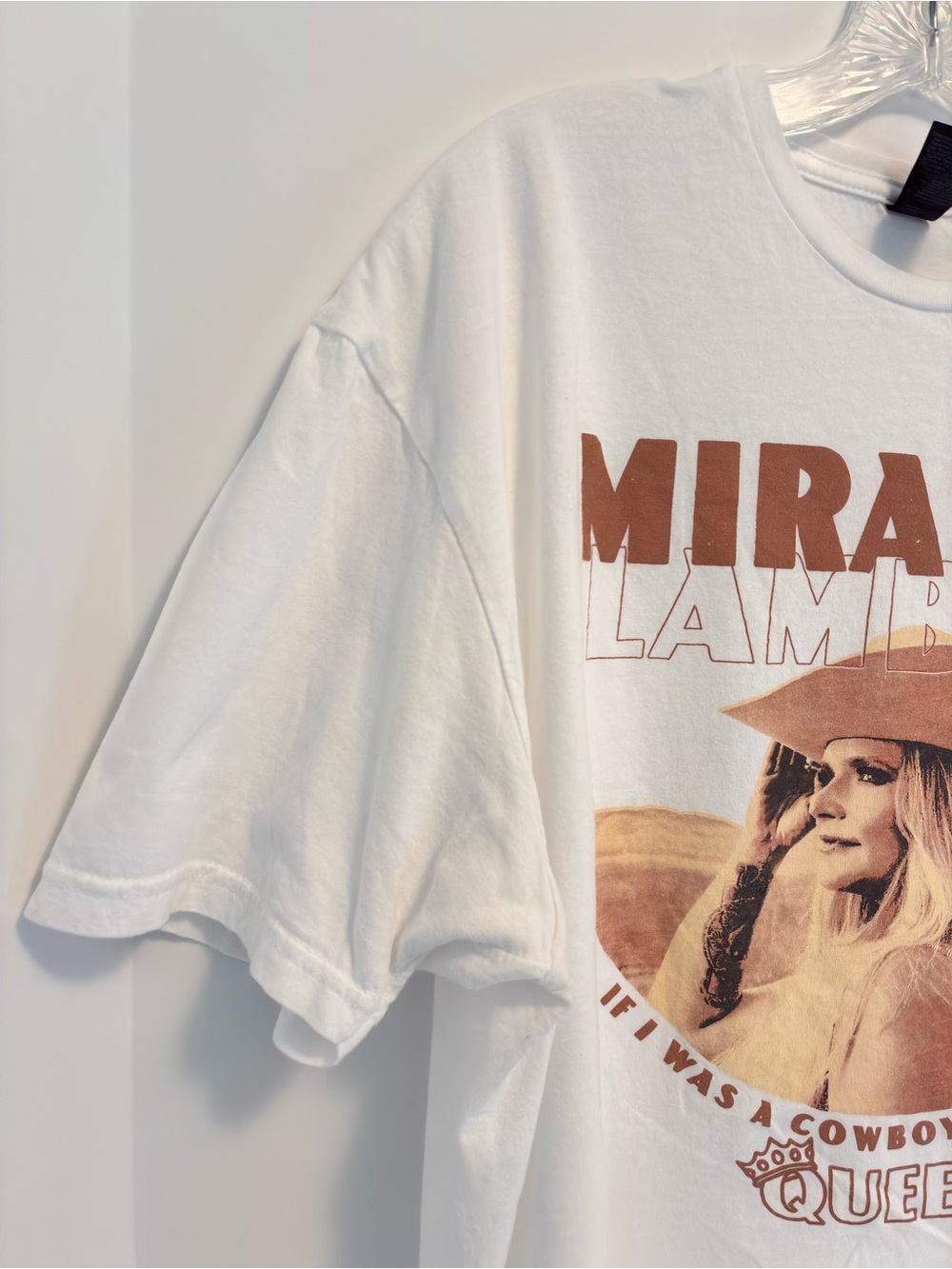 Miranda Lambert "If I Was A Cowboy, I'd Be The Queen" T-Shirt White Size XL - Picture 4 of 7